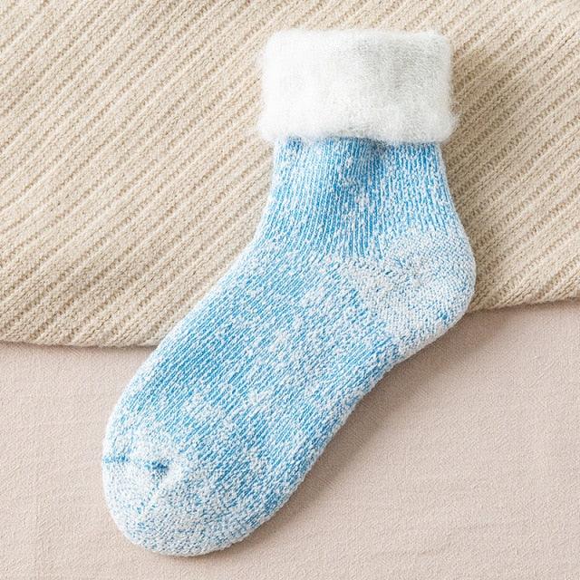 Kawaii Cute Socks Thicker Solid Socks Merino Wool Rabbit Socks Against Cold Snow Winter Warm Funny Happy Unisex Thick Warm Socks For Men And Women Stevvex