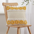 Cushion Cover Cotton Linen Pillowcase Tufted Beige Decorative Fashionable Cotton Hand-Woven Throw Pillow Covers Tufted  Pillow Covers  Bedroom Throw Pillow Cushion For Bed Home Stevvex
