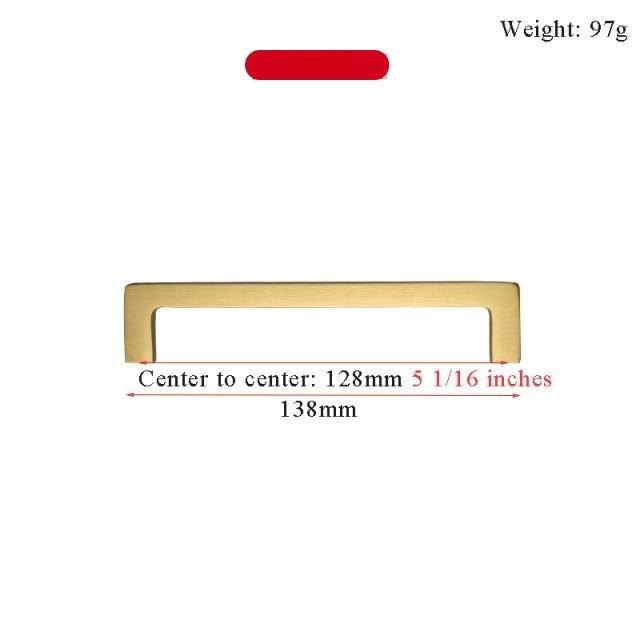Modern Gold Knob Pure Copper Kitchen Cabinet Handles Cupboard Door Pulls Drawer Knobs Brass Furniture Handle Hardware Drawer Pulls Cupboard Knob For Kitchen Furniture Hardware Stevvex