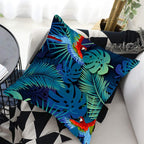Tropical Plants Palm Leaf Pillow Cover Green Leaves Cushion Covers Flower Decorative Pillow Sofa Decorative Throw Pillow Covers Tropical Green Leaves Floor Pillow Cover for Couch Cushion Cover Plant Monstera Leaf 45x45cm Stevvex