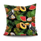 Tropical Plants Palm Leaf Pillow Cover Green Leaves Cushion Covers Flower Decorative Pillow Sofa Decorative Throw Pillow Covers Tropical Green Leaves Floor Pillow Cover for Couch Cushion Cover Plant Monstera Leaf 45x45cm Stevvex