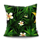 Tropical Plants Palm Leaf Pillow Cover Green Leaves Cushion Covers Flower Decorative Pillow Sofa Decorative Throw Pillow Covers Tropical Green Leaves Floor Pillow Cover for Couch Cushion Cover Plant Monstera Leaf 45x45cm Stevvex