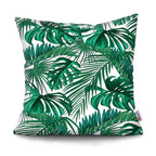 Tropical Plants Palm Leaf Pillow Cover Green Leaves Cushion Covers Flower Decorative Pillow Sofa Decorative Throw Pillow Covers Tropical Green Leaves Floor Pillow Cover for Couch Cushion Cover Plant Monstera Leaf 45x45cm Stevvex