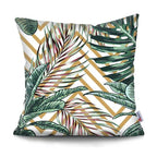 Tropical Plants Palm Leaf Pillow Cover Green Leaves Cushion Covers Flower Decorative Pillow Sofa Decorative Throw Pillow Covers Tropical Green Leaves Floor Pillow Cover for Couch Cushion Cover Plant Monstera Leaf 45x45cm Stevvex