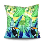 Tropical Plants Palm Leaf Pillow Cover Green Leaves Cushion Covers Flower Decorative Pillow Sofa Decorative Throw Pillow Covers Tropical Green Leaves Floor Pillow Cover for Couch Cushion Cover Plant Monstera Leaf 45x45cm Stevvex
