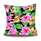 Tropical Plants Palm Leaf Pillow Cover Green Leaves Cushion Covers Flower Decorative Pillow Sofa Decorative Throw Pillow Covers Tropical Green Leaves Floor Pillow Cover for Couch Cushion Cover Plant Monstera Leaf 45x45cm Stevvex