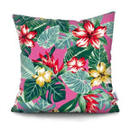 Tropical Plants Palm Leaf Pillow Cover Green Leaves Cushion Covers Flower Decorative Pillow Sofa Decorative Throw Pillow Covers Tropical Green Leaves Floor Pillow Cover for Couch Cushion Cover Plant Monstera Leaf 45x45cm Stevvex
