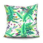 Tropical Plants Palm Leaf Pillow Cover Green Leaves Cushion Covers Flower Decorative Pillow Sofa Decorative Throw Pillow Covers Tropical Green Leaves Floor Pillow Cover for Couch Cushion Cover Plant Monstera Leaf 45x45cm Stevvex