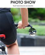 Adjustable Rotation Bike Rearview Mirror Cycling Rear View Road Bicycle Handlebar Mirrors Convex Mirror With 360˚Adjustable Handlebar Installation For Mountain Road Bike Electric Bicycle Accessories Stevvex