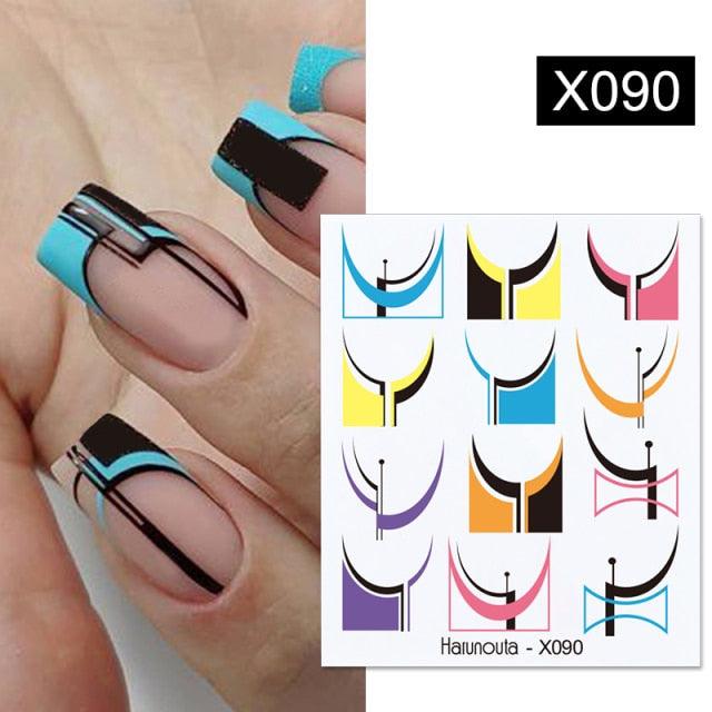Spring Simple Green Theme Water Decal Sticker Flower Leaf Tree Summer Slider For Manicuring Nail Art Watermarks Art Decoration Manicure Tools Nail Watermark Decals iridescent Decoration Nail Self-Adhesive Decals Nail Stickers Water Transfer Fresh Nail Stevvex