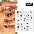 Spring Simple Green Theme Water Decal Sticker Flower Leaf Tree Summer Slider For Manicuring Nail Art Watermarks Art Decoration Manicure Tools Nail Watermark Decals iridescent Decoration Nail Self-Adhesive Decals Nail Stickers Water Transfer Fresh Nail Stevvex