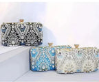 Diamond Rhinestone Clutch - Luxury Evening Minaudière | Femstylo