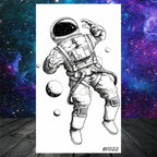 Realistic Small Planets Temporary Tattoos Arm Waterpoof Black Sticker Space Planets For Girls And Boys Stevvex