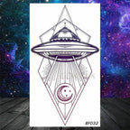 Realistic Small Planets Temporary Tattoos Arm Waterpoof Black Sticker Space Planets For Girls And Boys Stevvex
