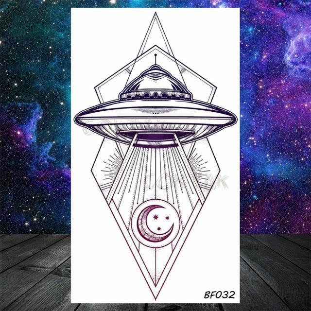 Realistic Small Planets Temporary Tattoos Arm Waterpoof Black Sticker Space Planets For Girls And Boys Stevvex