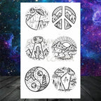 Realistic Small Planets Temporary Tattoos Arm Waterpoof Black Sticker Space Planets For Girls And Boys Stevvex
