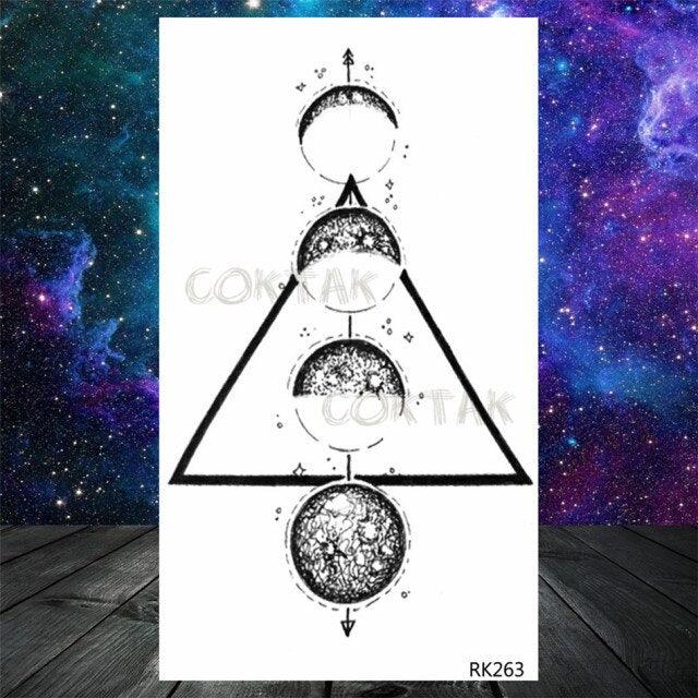 Realistic Small Planets Temporary Tattoos Arm Waterpoof Black Sticker Space Planets For Girls And Boys Stevvex