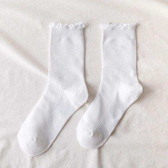 Fashion Lace Ruffled Soft Cotton Female Sock Spring And Summer Cute Socks Sweet Princess Girls Comfortable Breathable Cute Socks For Women Stevvex