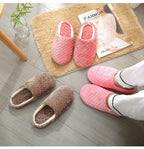 Women Indoor Slippers Warm Plush Home Slipper Autumn Winter Woman House Flat Floor Soft Slipper Silent Slides Plush Fleece Insole Fluffy Slippers For Indoor Home Bedroom Stevvex
