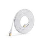 Cat6 RJ45 Network LAN Ethernet Flat Cable Computer UTP Patch Cord For Router Network Ethernet Cable Plated RJ45 Connectors Ethernet LAN Cable Stevvex