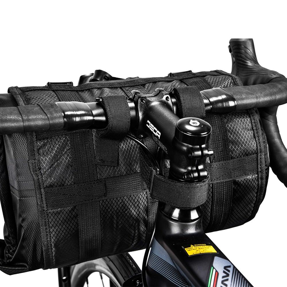 Bike Front Tube Bag Waterproof Bicycle Handlebar Basket Pack Cycling Front Frame Bicycle Accessories Waterproof Handlebar Bags Bike packing Bags Front Packs For Road Bicycles Bike Packing Accessories Stevvex