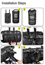 Bike Front Tube Bag Waterproof Bicycle Handlebar Basket Pack Cycling Front Frame Bicycle Accessories Waterproof Handlebar Bags Bike packing Bags Front Packs For Road Bicycles Bike Packing Accessories Stevvex