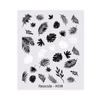 Embossed Nails Sticker 3D Flower Leaves Slider Water Transfer Nail Decals for Nail Art Transfer Sticker  3D Wave Design Decoration for Women Girls Art Stickers Decal Decoration Metallic Curve Strip Line Nail Decor Stevvex