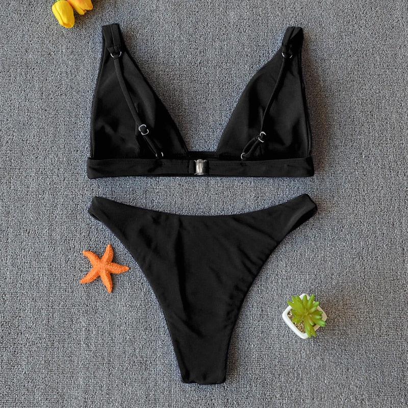 Women Charming Bikini Swimsuit Women Push Up Swimwear Two Piece Bikini Set Solid Color Bathing Suit Swim Suit Female Women Two Piece Bikini Swimsuit Halter Twist Front Bathing Suit Swimwear Stevvex