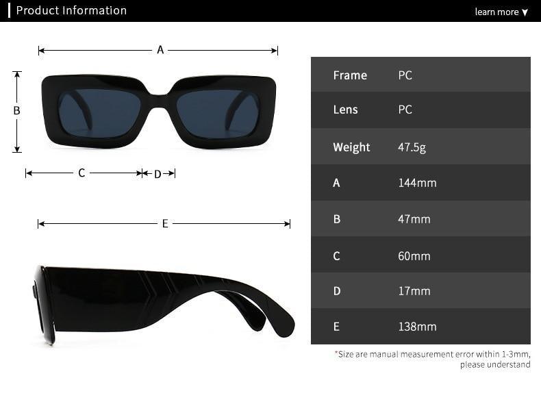 Oversized Square Sunglasses Classic Square Sunglasses For Men & Women Sun Glasses In Snake Pattern For Traveling Shades Female Stevvex