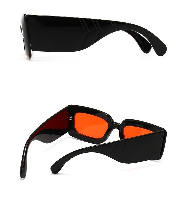 Oversized Square Sunglasses Classic Square Sunglasses For Men & Women Sun Glasses In Snake Pattern For Traveling Shades Female Stevvex