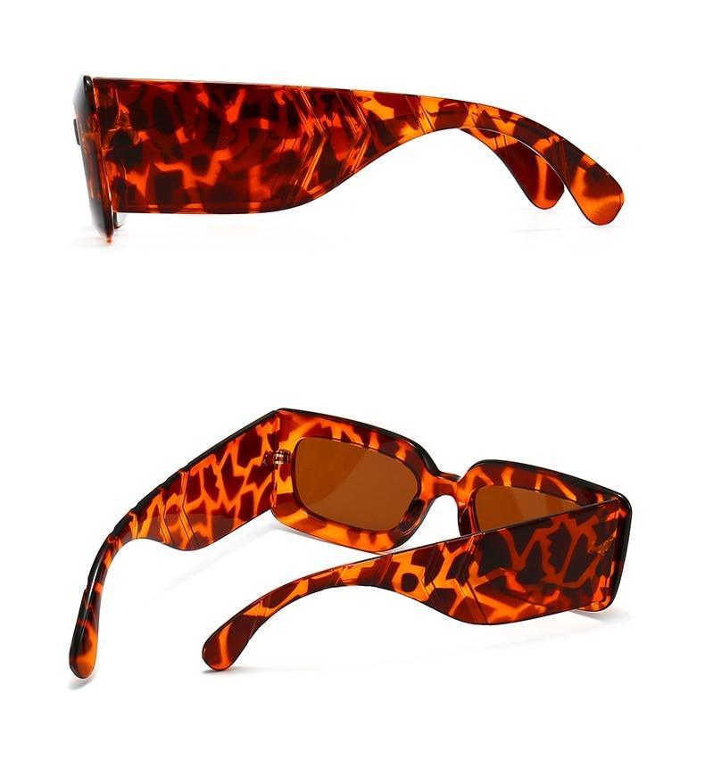Oversized Square Sunglasses Classic Square Sunglasses For Men & Women Sun Glasses In Snake Pattern For Traveling Shades Female Stevvex