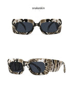 Oversized Square Sunglasses Classic Square Sunglasses For Men & Women Sun Glasses In Snake Pattern For Traveling Shades Female Stevvex