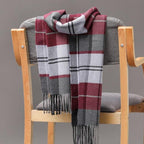 Fashion Winter Casual Classic Soft Plaid Popular Couple Lightweight Tartan Muffler Warm Scarf Cashmere Scarves Shawls Wraps Lightweight Women Warm Lattice Scarves Cashmere Hijab For Women Stevvex