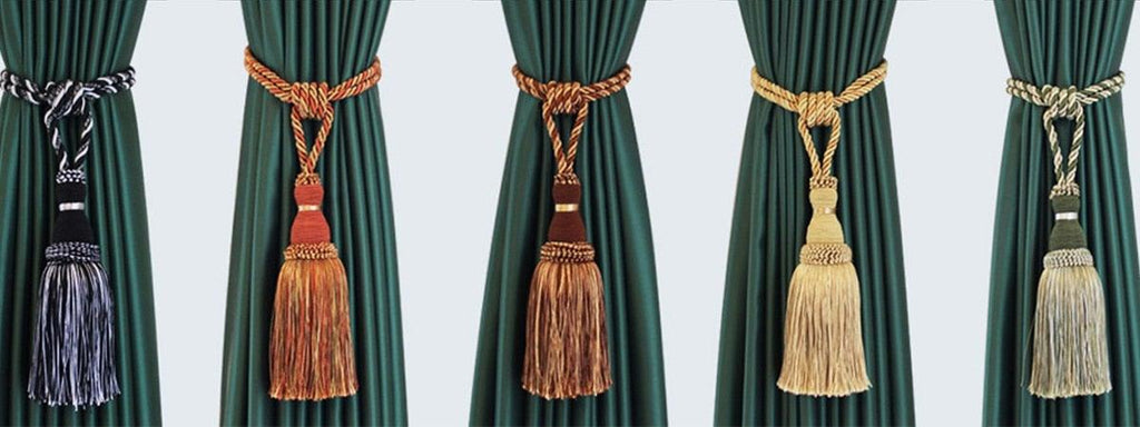 Home Decoration Polyester Tassel Tiebacks Curtain Holder Handmade Tassel Curtain Rope Holdback Window Drape Hanging Ball Tassels Curtains Buckle Sling Binding Lantern Tiebacks Handcrafted Braided Curtain Holdbacks Window Home Decor 55-90cm Stevvex