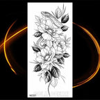 Luxury Tiger Temporary Tattoos Fox Wolf Fake Tattoo Sticker Realistic Black Animal Temporary Tattoo Stickers For Mens Stevvex