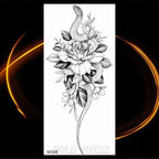 Luxury Tiger Temporary Tattoos Fox Wolf Fake Tattoo Sticker Realistic Black Animal Temporary Tattoo Stickers For Mens Stevvex