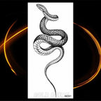 Luxury Tiger Temporary Tattoos Fox Wolf Fake Tattoo Sticker Realistic Black Animal Temporary Tattoo Stickers For Mens Stevvex