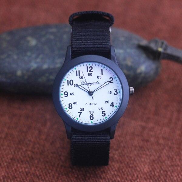 Students Learning Time Quartz Watches Girls Water Resistant Gifts Clock Kids Canvas Fashion Wristwatches Dark Watches For Men Waterproof  Field Outdoor Sport Mens Wristwatch With Nylon Band Stevvex