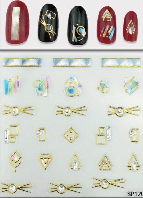 Plant Laser Abstract Lady Face Nail Decals Sliders Paper Art Decor Gel Polish Sticker Manicure Foils 3D Rhinestone Sticker Fun Nail Art Stickers Decal 3D Self-Adhesive Abstract Face Curve Graffiti Nail Design for Acrylic Nail Supplies Stevvex