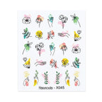 Cool Geometrics Pattern Water Decals Stickers Flower Leaves Slider For Nails Spring Summer Nail Art Decoration Tattoos Women Nail Art Stickers Water Transfer Decals Design Nail Art Supplies Manicure Acrylic Nail Foil Stencils Decorations Stevvex