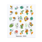 Cool Geometrics Pattern Water Decals Stickers Flower Leaves Slider For Nails Spring Summer Nail Art Decoration Tattoos Women Nail Art Stickers Water Transfer Decals Design Nail Art Supplies Manicure Acrylic Nail Foil Stencils Decorations Stevvex