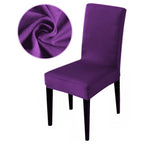 Armless Removable Washable Elastic Dinner Universal Spandex Solid Chair Slip Covers Set Colors For Choice Universal Size Chair Cover Stevvex