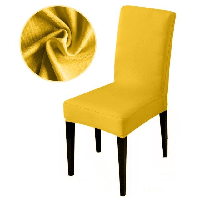 Armless Removable Washable Elastic Dinner Universal Spandex Solid Chair Slip Covers Set Colors For Choice Universal Size Chair Cover Stevvex
