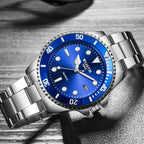 Luxury Round Business Men's Watches Fashion Waterproof Elegant Shine Stainless Steel Design Analog Luminous Men Wrist Watch Stevvex