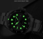 Luxury Round Business Men's Watches Fashion Waterproof Elegant Shine Stainless Steel Design Analog Luminous Men Wrist Watch Stevvex