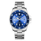 Luxury Round Business Men's Watches Fashion Waterproof Elegant Shine Stainless Steel Design Analog Luminous Men Wrist Watch Stevvex