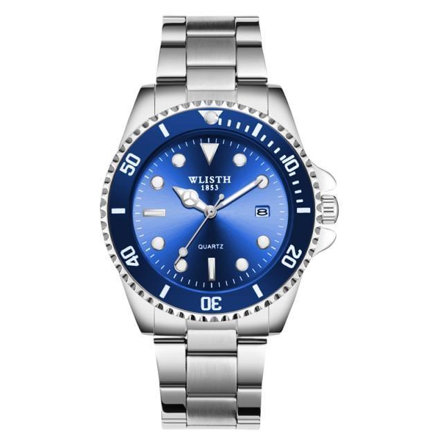 Luxury Round Business Men's Watches Fashion Waterproof Elegant Shine Stainless Steel Design Analog Luminous Men Wrist Watch Stevvex