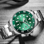 Luxury Round Business Men's Watches Fashion Waterproof Elegant Shine Stainless Steel Design Analog Luminous Men Wrist Watch Stevvex