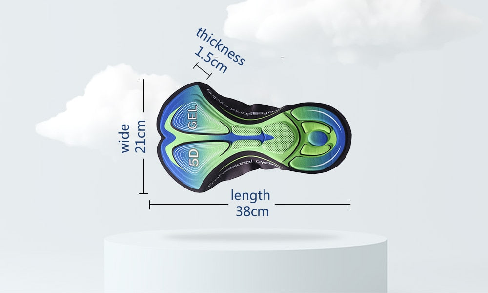 Cycling Shorts Men 5D Gel Pad Cycling Underwear Bicycle MTB Clothing - SJB-DIAMOND ELITES