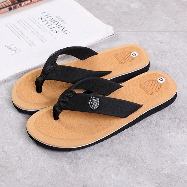 Men Summer Flip Flops Beach Sandals Anti-slip Casual Flat Shoes High Quality Slippers Flip Flops For Women Yoga Mat Comfortable Beach Thong Sandals With Arch Support Stevvex